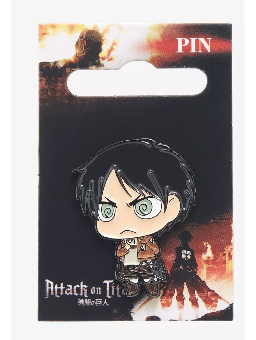 Attack on Titan Eren Yeager Chibi Enamel Pin